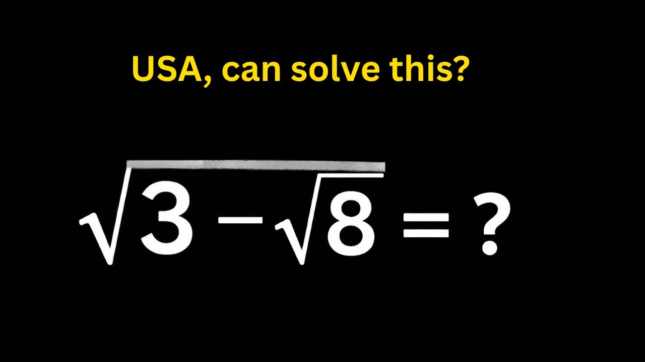 USA Can you solve thus Radical problem| USA Olympiad Math Problem | Radical Simplification Challenge