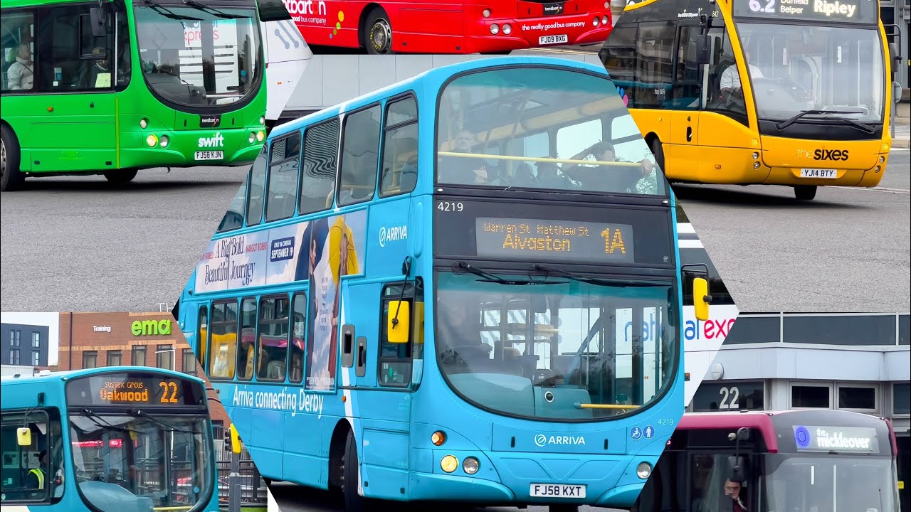 Buses at Derby Bus Station 