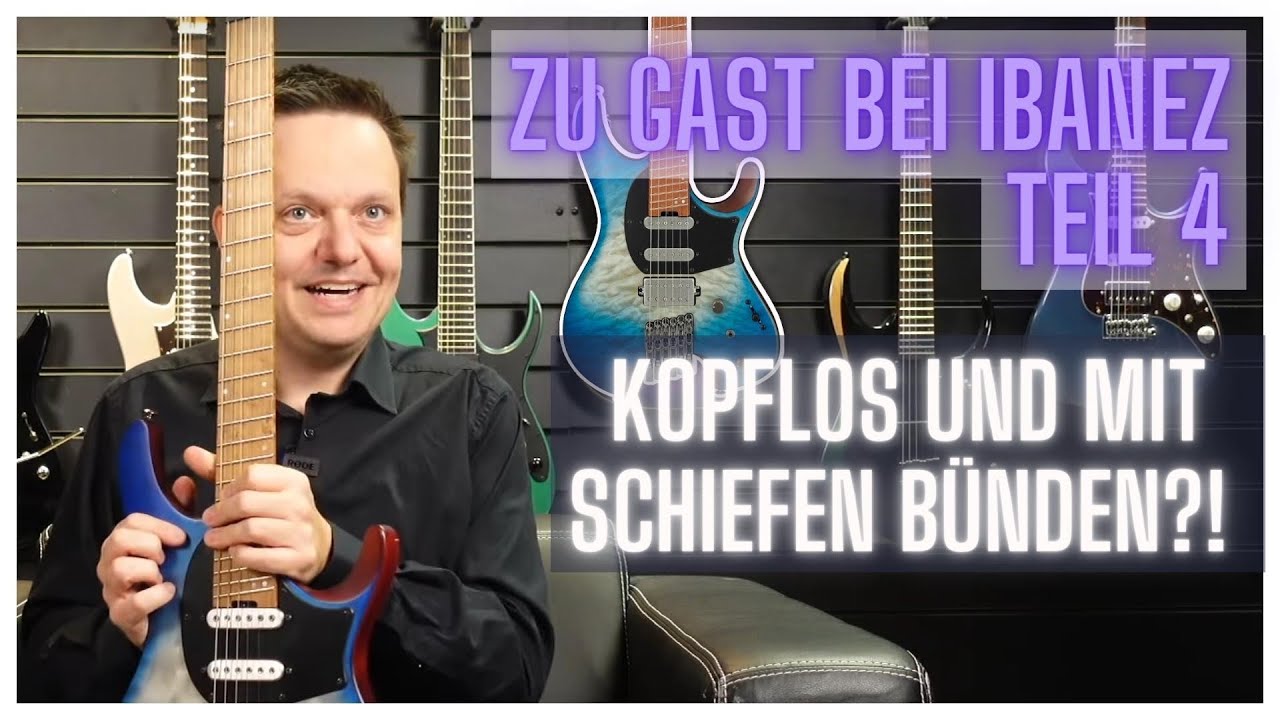 Ibanez QX54QM: Slanted Frets, was ist das?
