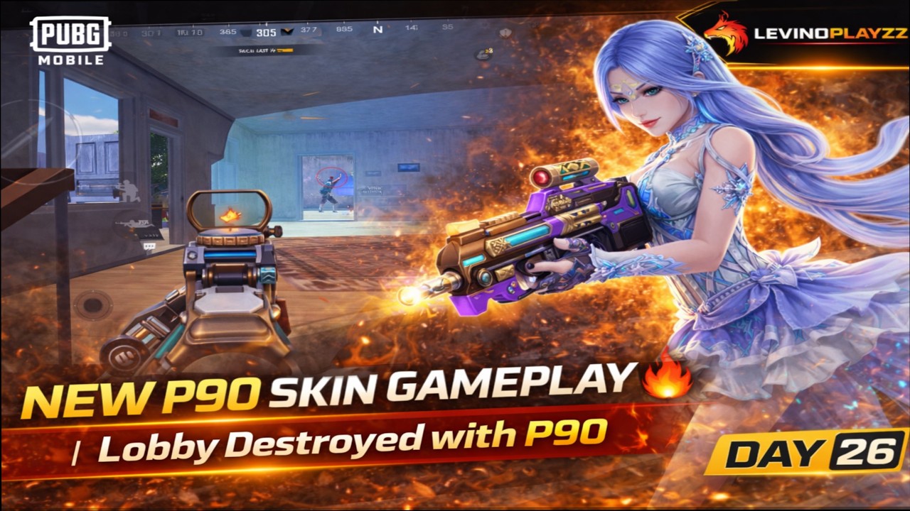 NEW P90 SKIN GAMEPLAY 🔥 | Lobby Destroyed with P90