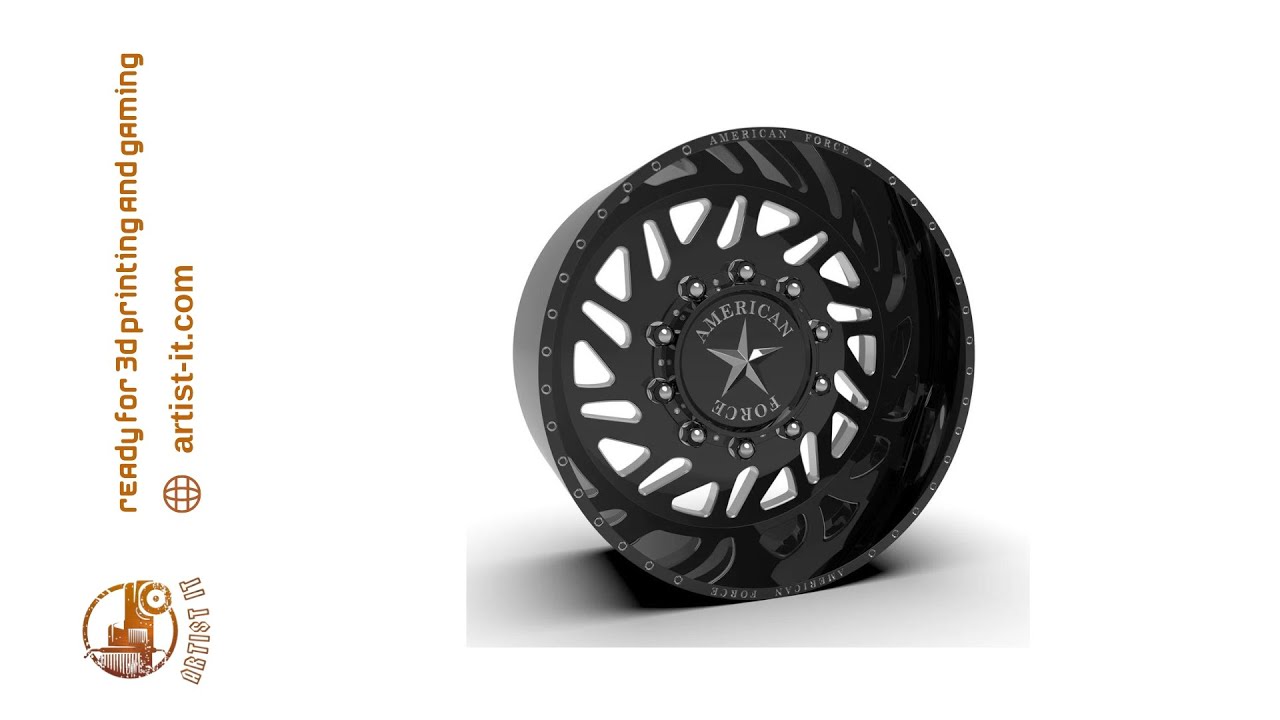 AMERICAN FORCE 6H02 SIEGE SD WHEEL 3D MODEL