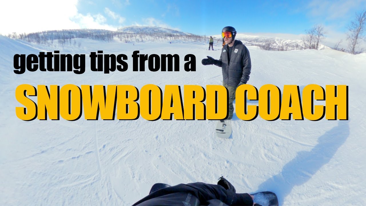 SNOWBOARD PARK LAPS DAY 12 - GETTING TIPS FROM A SNOWBOARD COACH