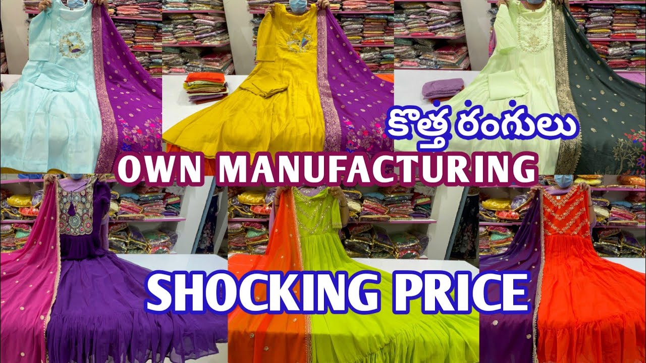Most trending Anarkali kurti sets manufacturer in Hyderabiad with price