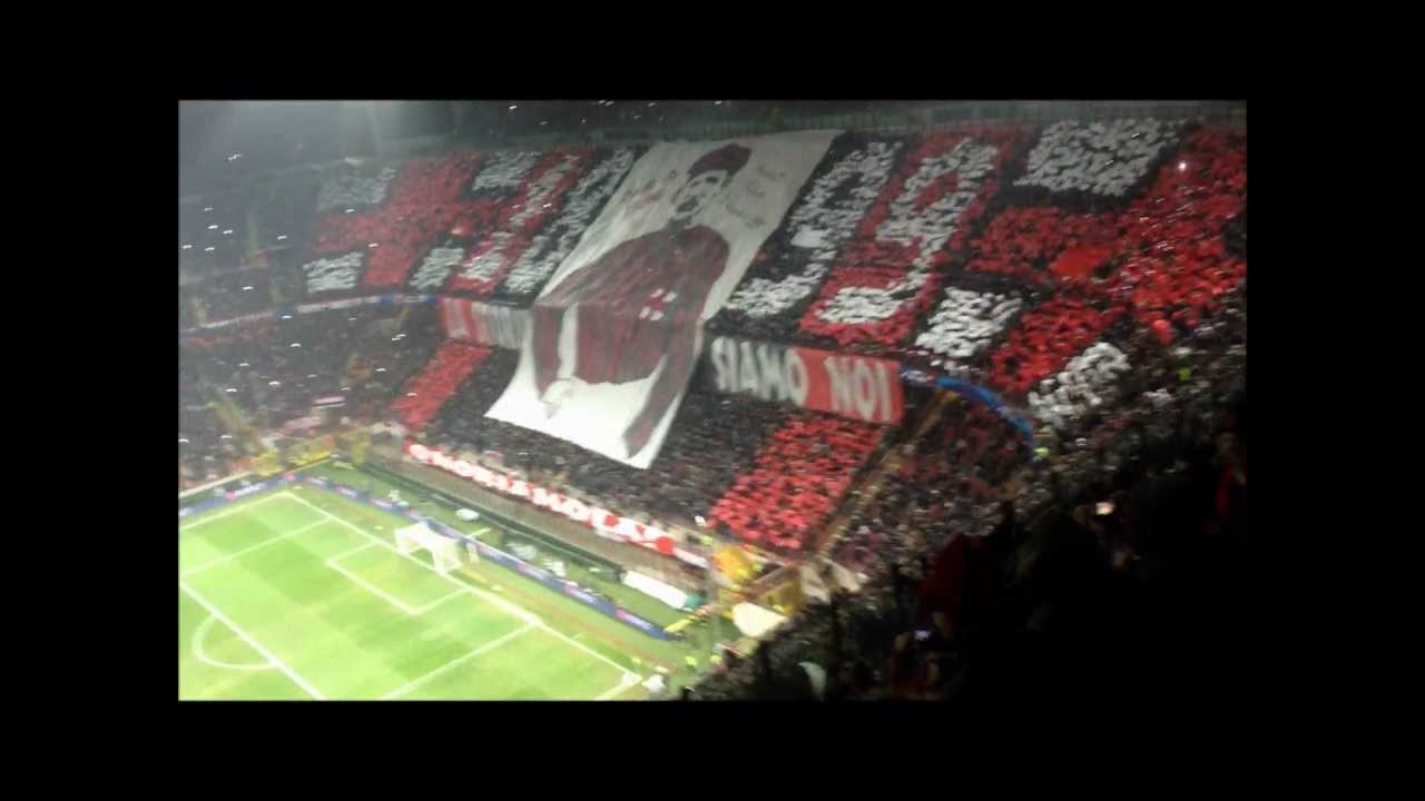 Curva Sud Milan Barca (Full Intro) 20/02/2013