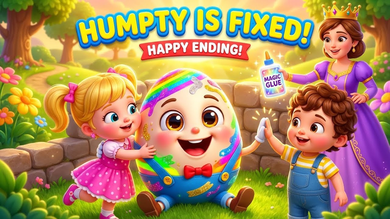 Humpty Dumpty 🥚 A Happy Ending! | Story Song for Kids | Leo & Mia
