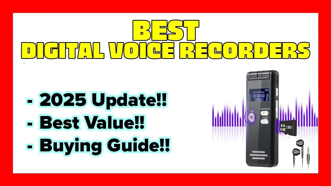 🔥TOP 7 Best Digital Voice Recorders 2025 🔥Best digital voice recorder for interviews on Amazon 🔥
