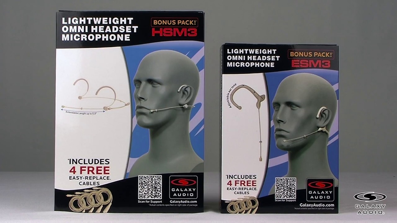 Unboxing the HSM3/ESM3 Headset Microphones