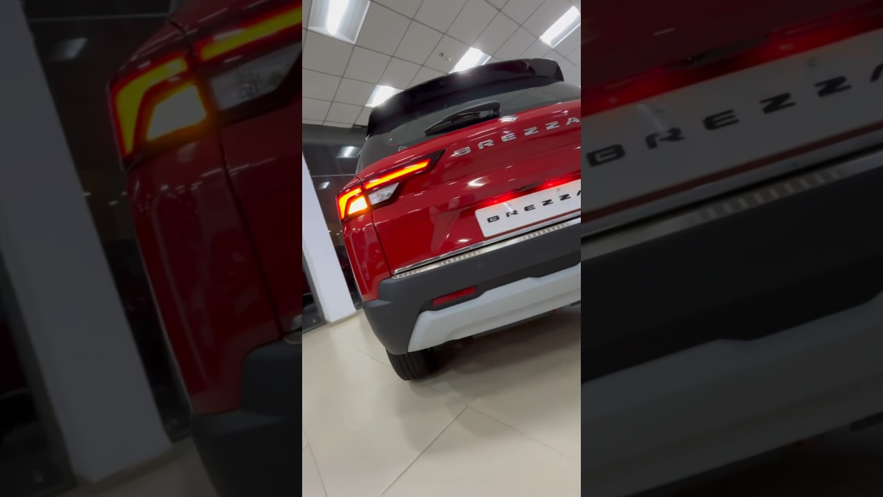 Dual tone colour New Brezza Zxi plus Red black 6airbags head up display sunroof 