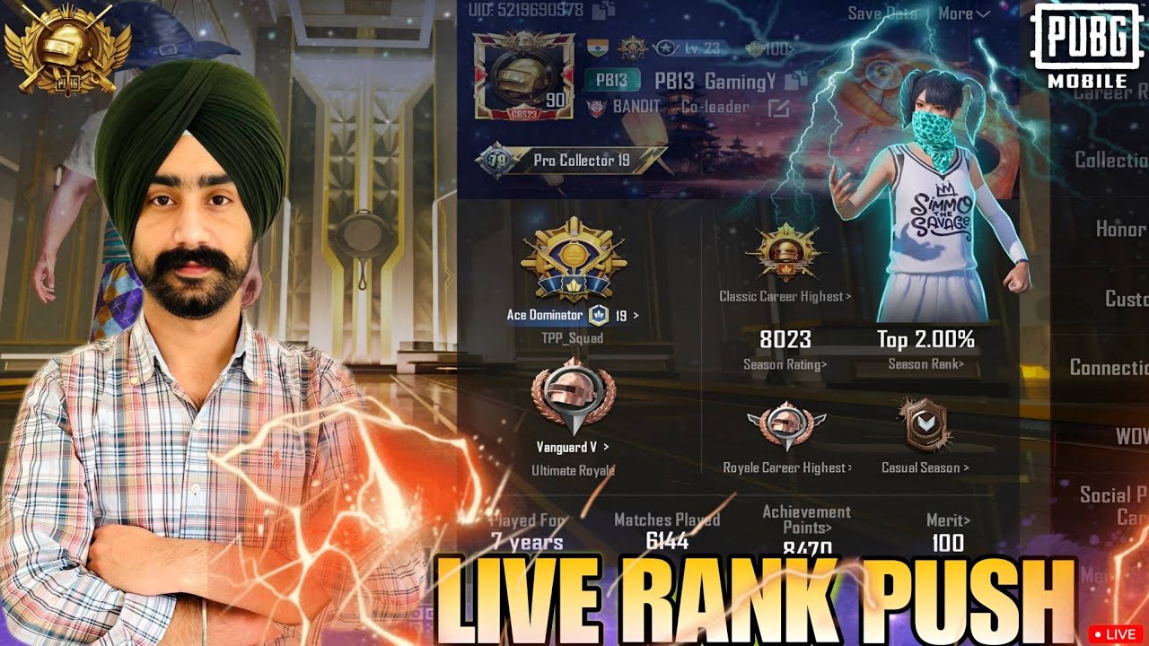 CONQUEROR HARD LOBBY |RANK PUSH | PUBG MOBILE | BGMI | JAGGA PB13 | #gaming #bgmilive