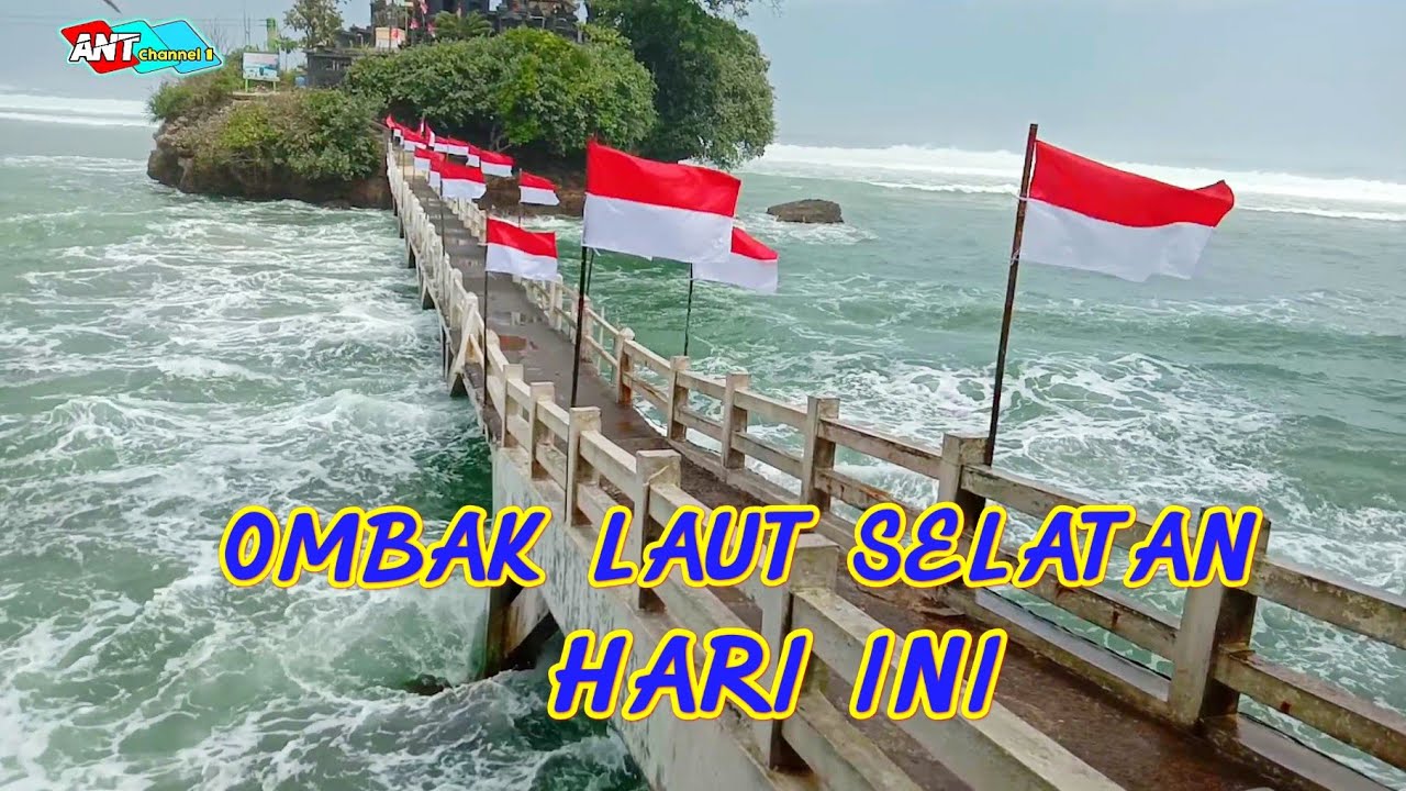 OMBAK laut selatan balekambang hari ini ada peningkatan ombak
