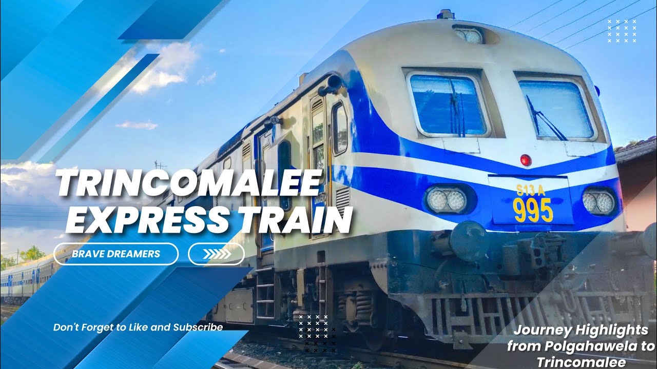 Trincomalee Express Train - මලේ දේවී 💙 #traintravel #srilanka #indian #dmu #highlights #trend #rare