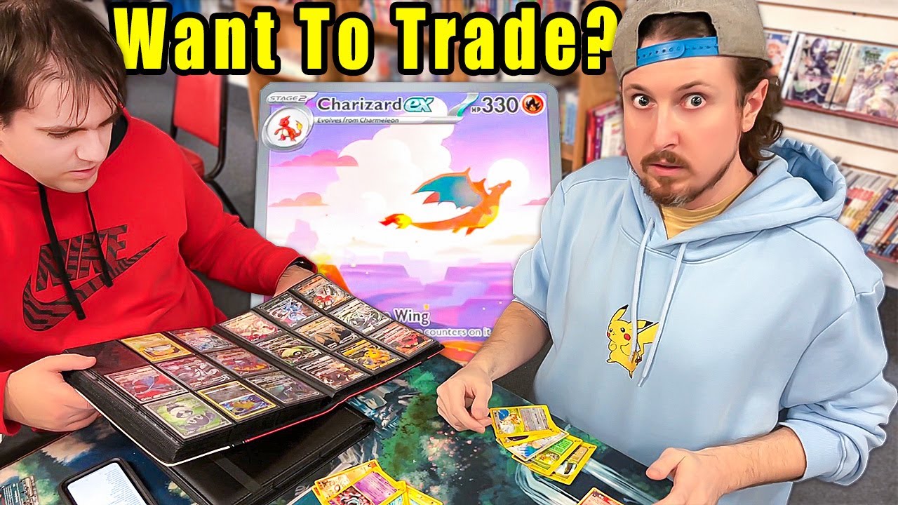 POKEMON TRADING, But I MUST TRADE My Charizard Card!