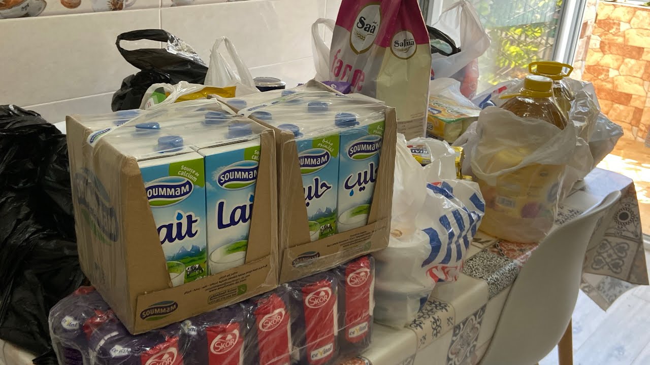 المشتريات لشهر رمضان من مواد غذائية مع الاسعار و لحوم خضار ادخلوا تدوا افكار🥰🇩🇿