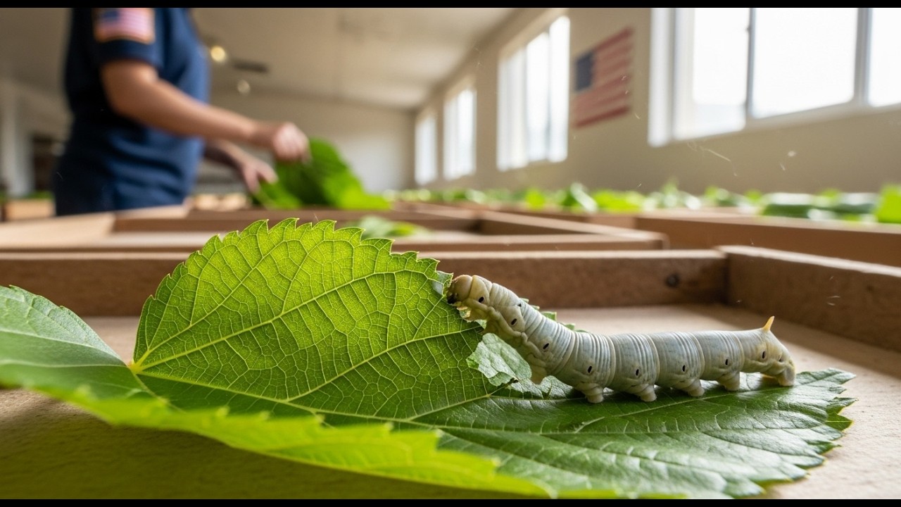 Inside the Massive Silk Factory – From Silkworms to Luxury Fabric