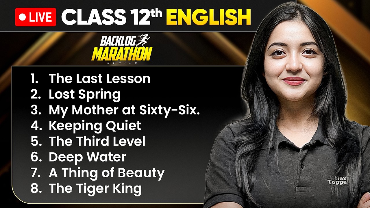 Class 12th English - BACKLOG MARATHON 2026-27🔥|  Prarambh 2.0 Launched | 8 Chapters in One Shot