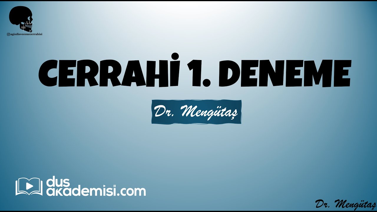 1. Cerrahi Denemesinin Çözümü