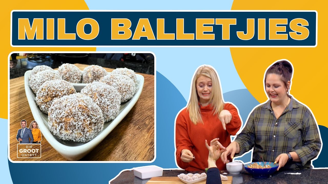 GROOT-Kombuis | Geraldine Barkhuizen maak Milo Balletjies | 30 Augustus 2024