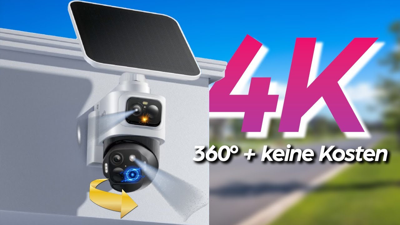 eufyCam S4 | BESTE Überwachungskamera mit 360 Grad ohne Kabel