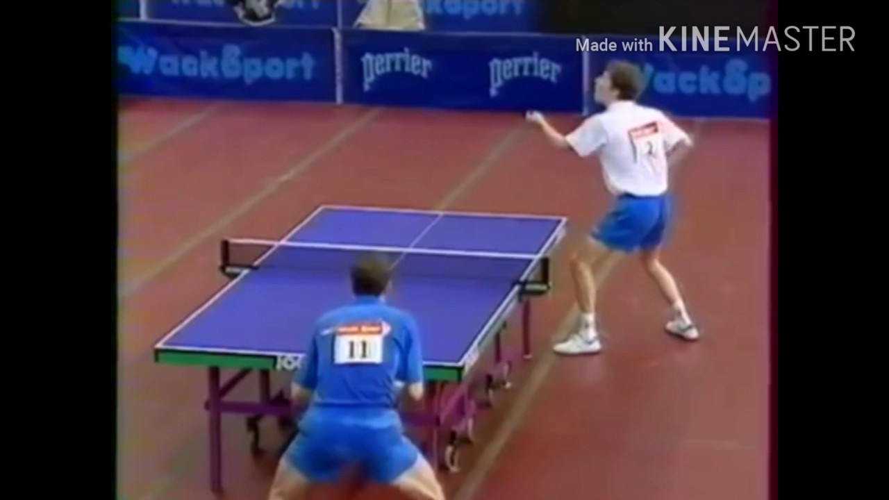 Table Tennis European Top12 1995 Waldner vs Lindh highlights