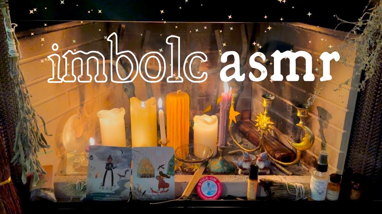 Imbolc Ritual ASMR 🕯️Casting a Spell and Reading Tarot 🕯️ (soft-spoken, tapping, shuffling)