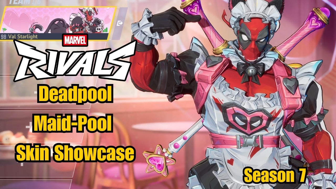 Deadpool | Maid-Pool Skin Showcase | Marvel Rivals Gameplay Season 7