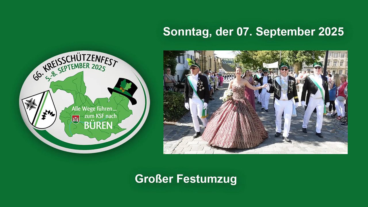 KSF Büren 2025 Sonntag Festumzug
