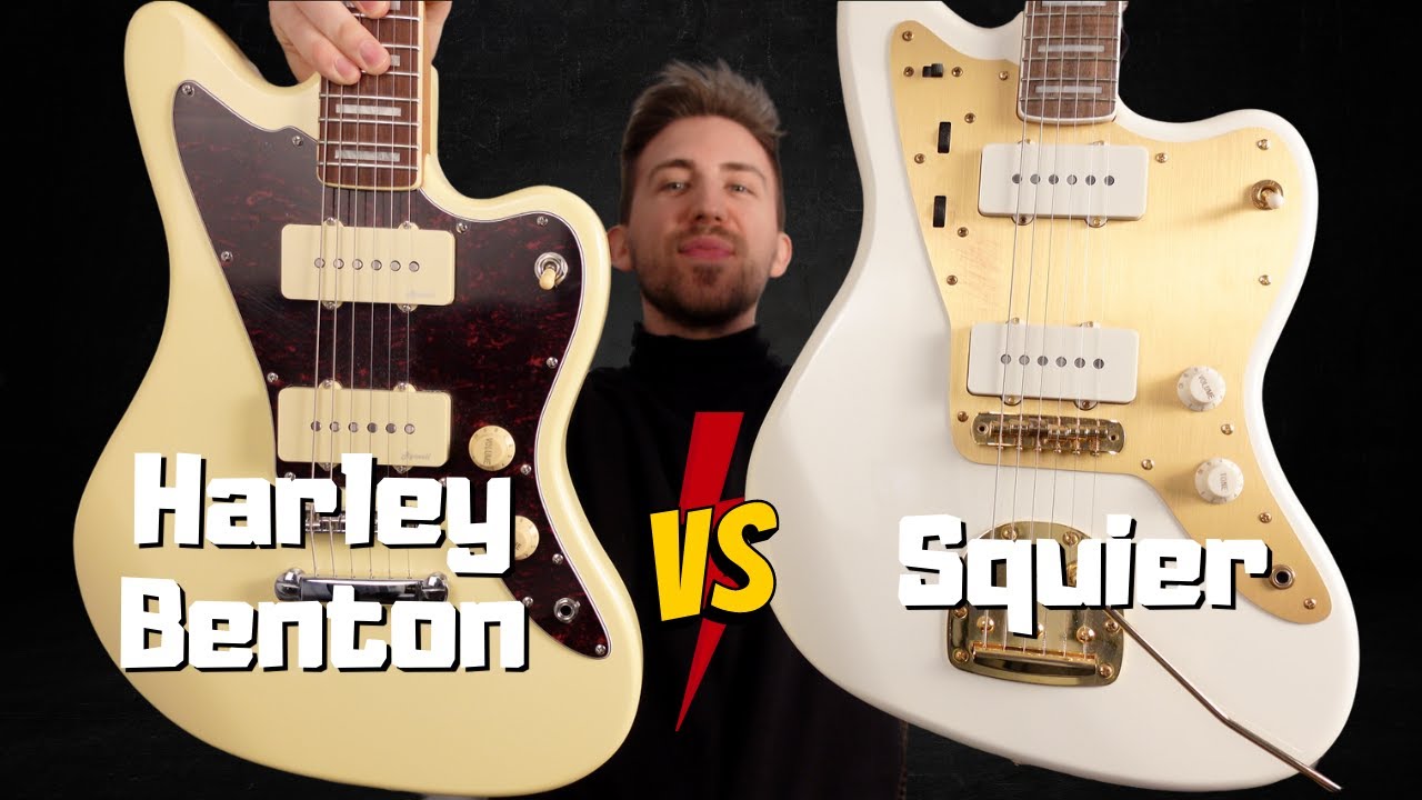 Harley Benton JA-60 против Squier 40th Anniversary Jazzmaster (обзор, демо, сравнение звука)