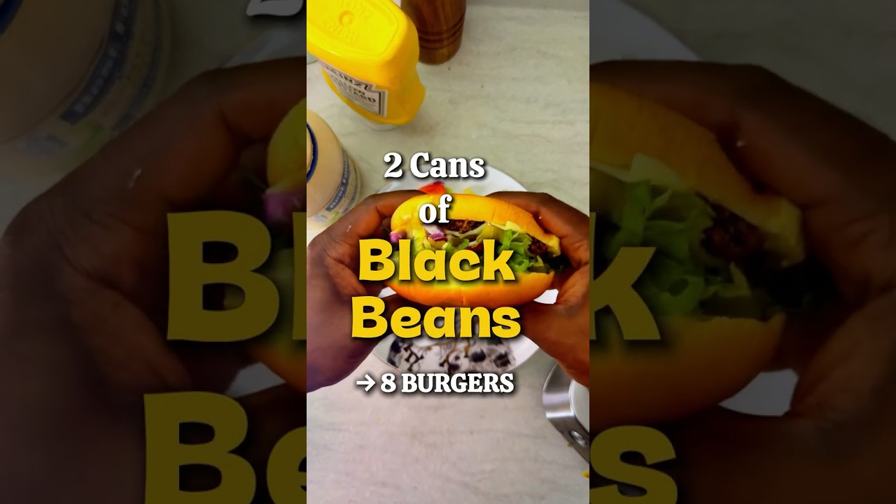Turn 2 Cans of Black Beans Into 8 Perfect Burgers