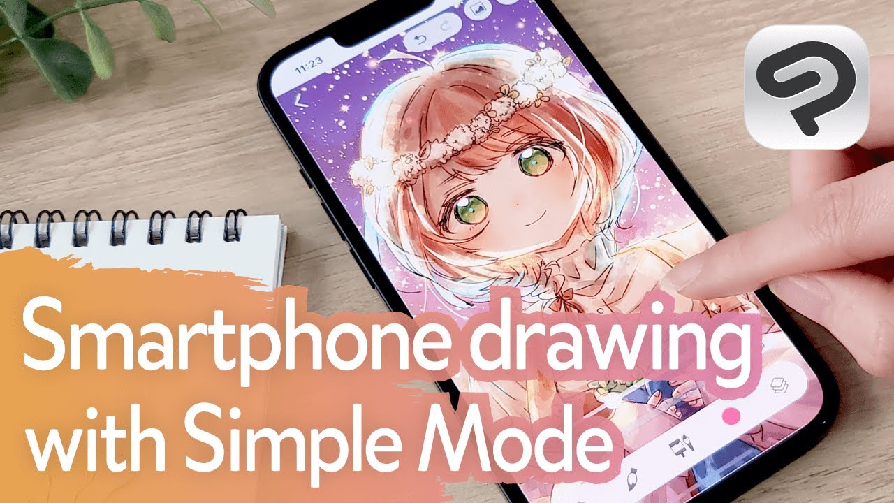 Start simple with Simple Mode! Smartphone drawing with just your fingers - Clip Studio Paint