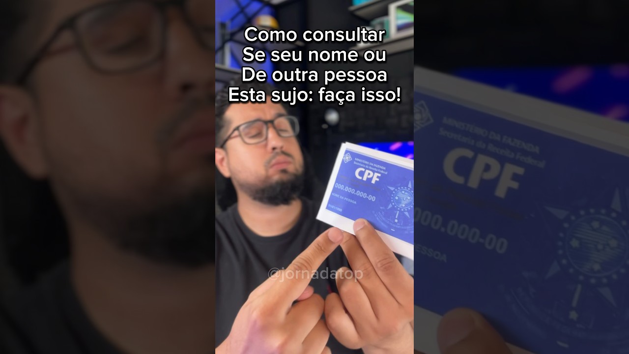 Como saber se seu nome esta sujo
