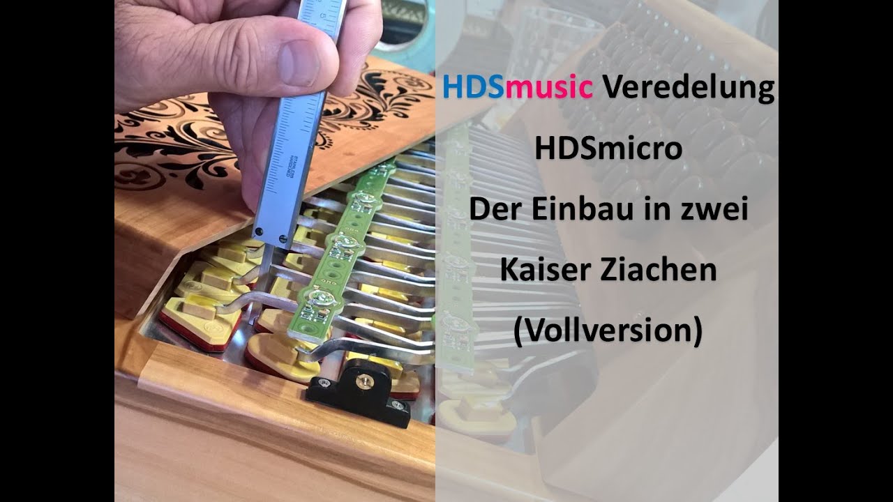 HDSmusic Werkstatt. HDSmicro Einbau in 2 Ziach Kaiser Harmonikas