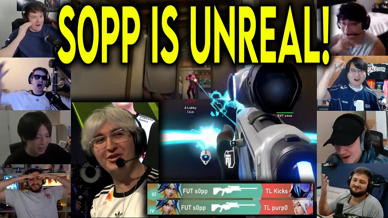 Valorant Streamers React To FUT s0pp CRAZY OP 4k Against TL In VCT