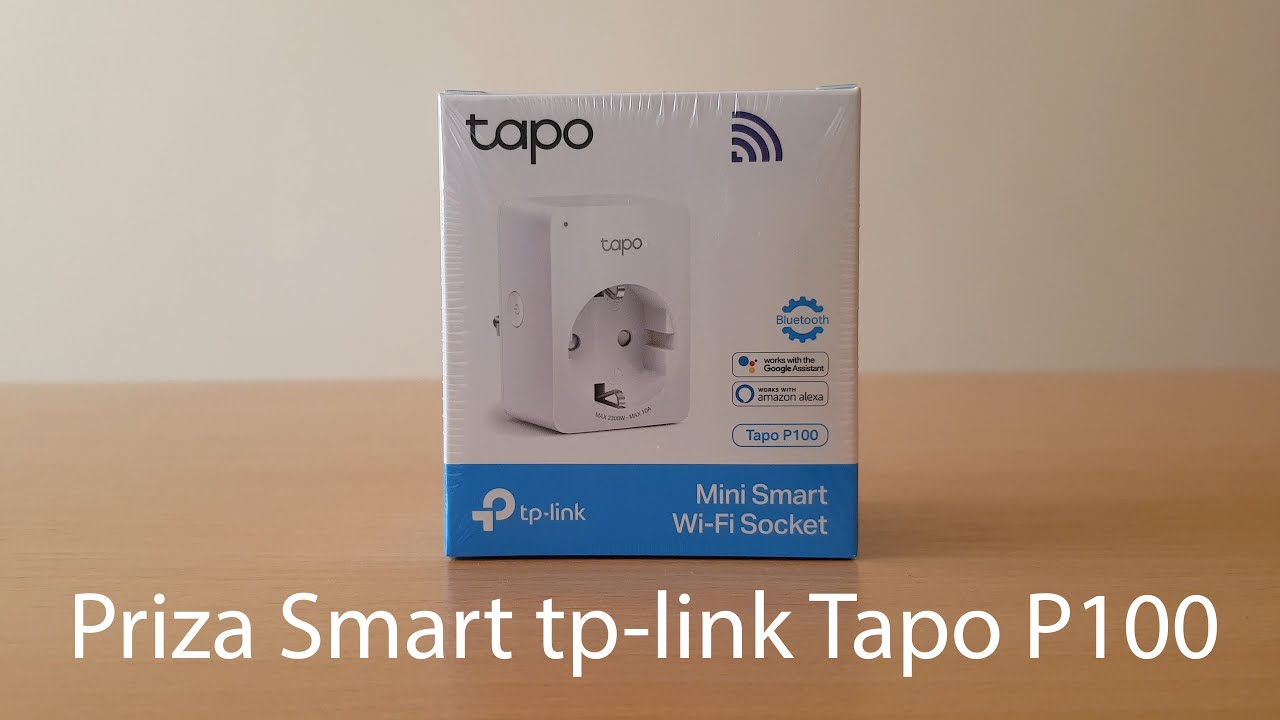 TP-link Mini Smart Wi-Fi socket Tapo P100 , prezentare priza inteligenta ,control de la distanta