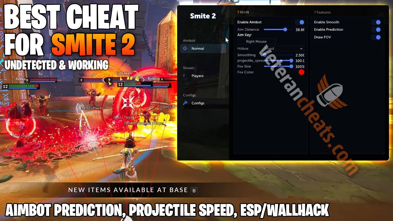Smite 2 Cheats - Smite 2 Hacks with Aimbot Prediction, ESP, Projectile Speed | UNDETECTED