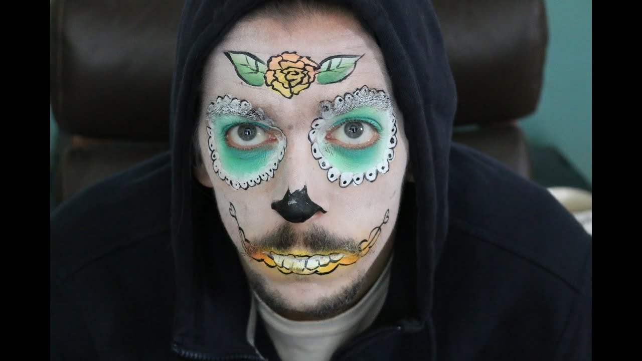 Prayer In C Music Video - Full Face Sugar Skull Face Paint Tutorial