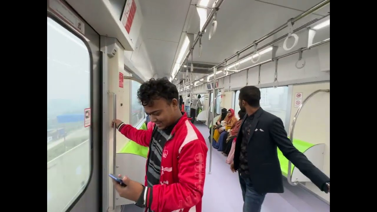 Bangladeshi Metro Rail Inside View