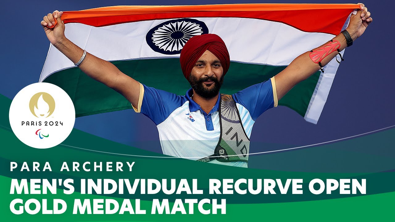 🇮🇳 Harvinder Singh Wins Men's Individual Recurve Open | Para Archery - Paris 2024 Paralympics