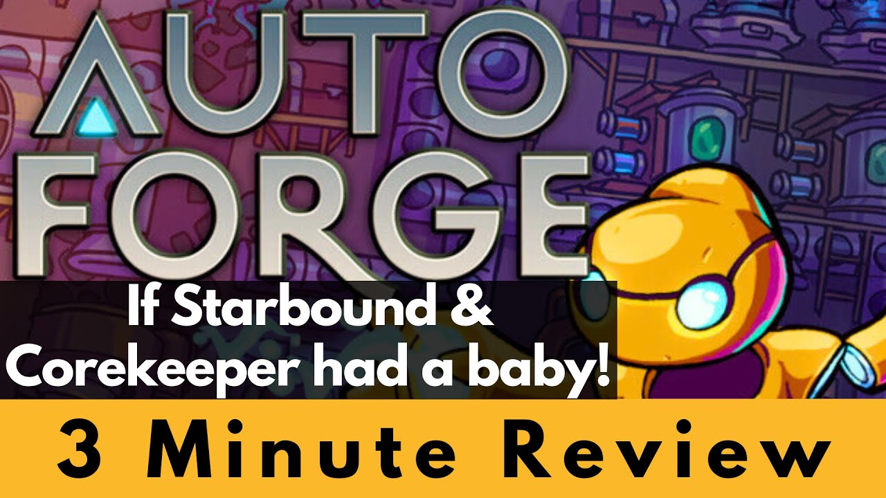 Autoforge - factory building platformer like Starbound and Corekeeper!