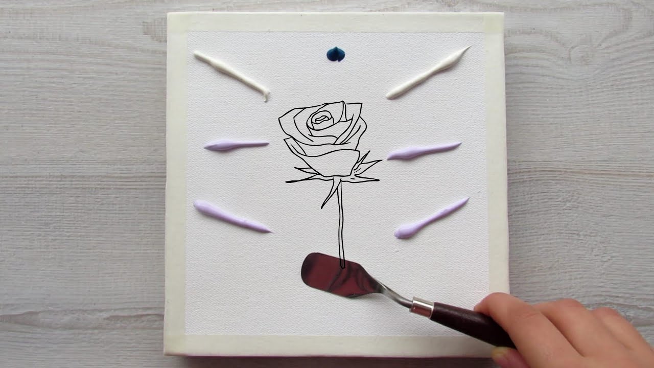 Red Rose Painting | Acrylic Painting Tutorial for Beginners #81 | Satisfying