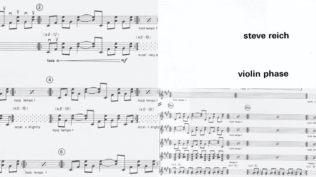 Steve Reich - Violin Phase (1968) [audio + score]