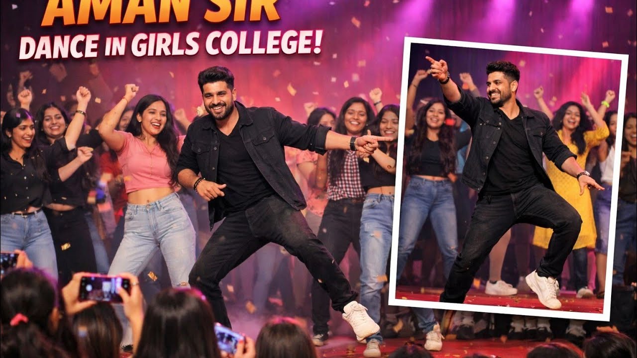Navrang Fest Program in Girls College Aman Sir Mind Blowing Dance 😀