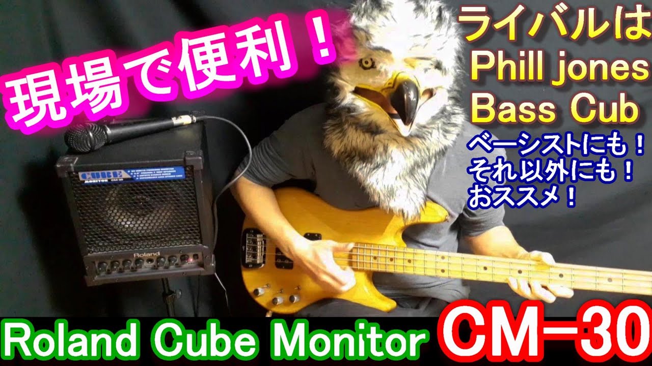 【ライバルはPHIL JONES BASS CUB】Roland Cube Monitor CM-30 をレビューする // いろんな方にオススメ！// 私はベースアンプとして使います