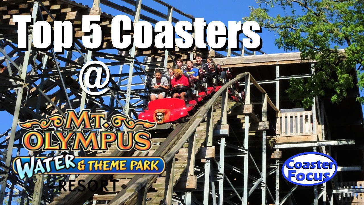 TOP 5 Roller Coasters at Mt Olympus!