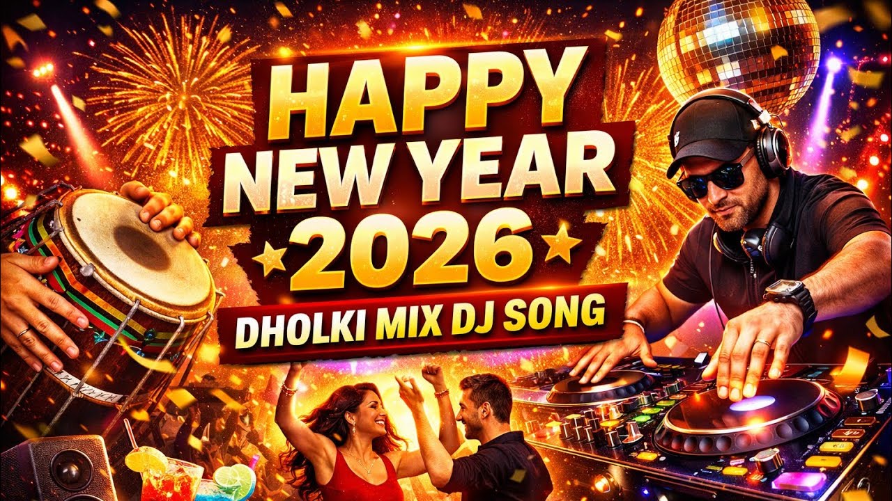 Happy New Year 2026 🎉 | Dholki Mix DJ Song | New Year Party Dance Remix 🔥🥁