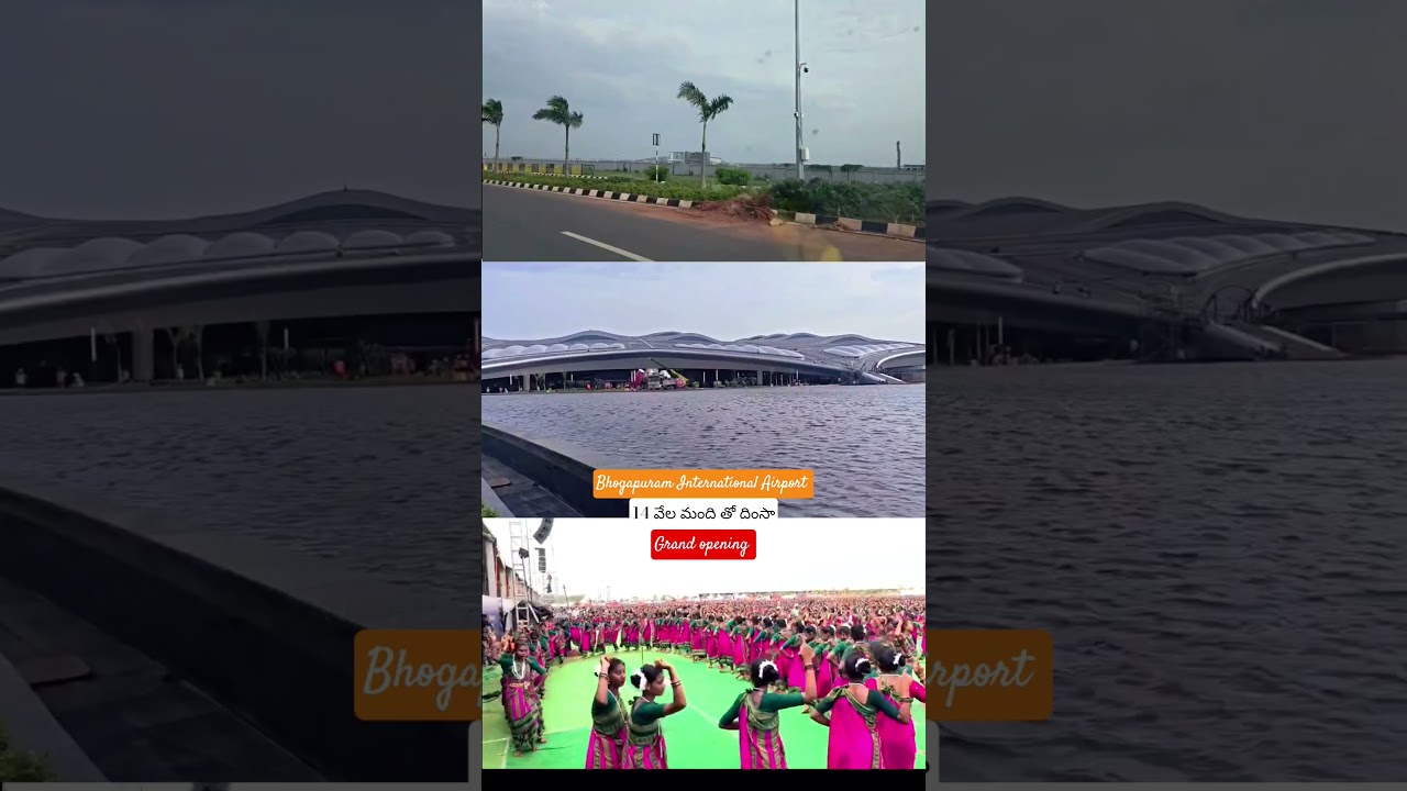 🔥14,000 Tribal Dancers at Bhogapuram Airport Grand Opening! ✈️ Incredible Dhimsa Performance #short