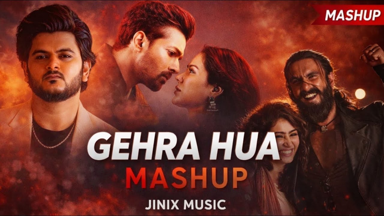 Gehra Hua Mashup 8K Video | Dhurandhar | Arijit Singh | Jinix Music
