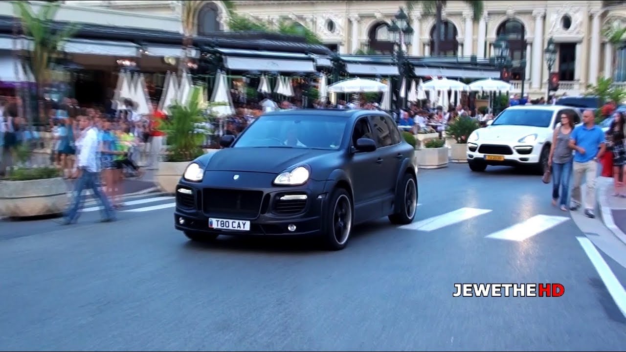 MODIFIED Porsche Cayenne's in Monaco! TechArt and DARTZ! (1080p HD)