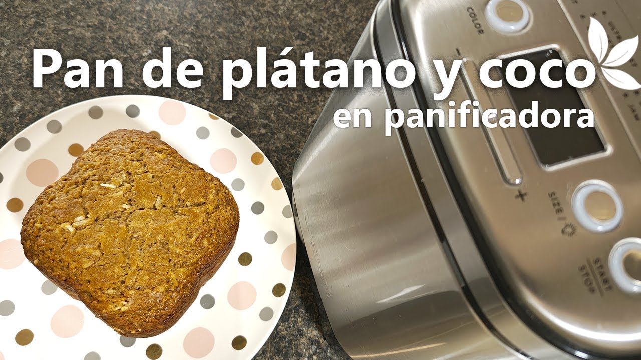 Panqué de plátano y coco | En panificadora
