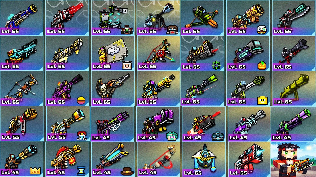 Pixel Gun 3D - Using All Mythical Sniper Weapons Challenge