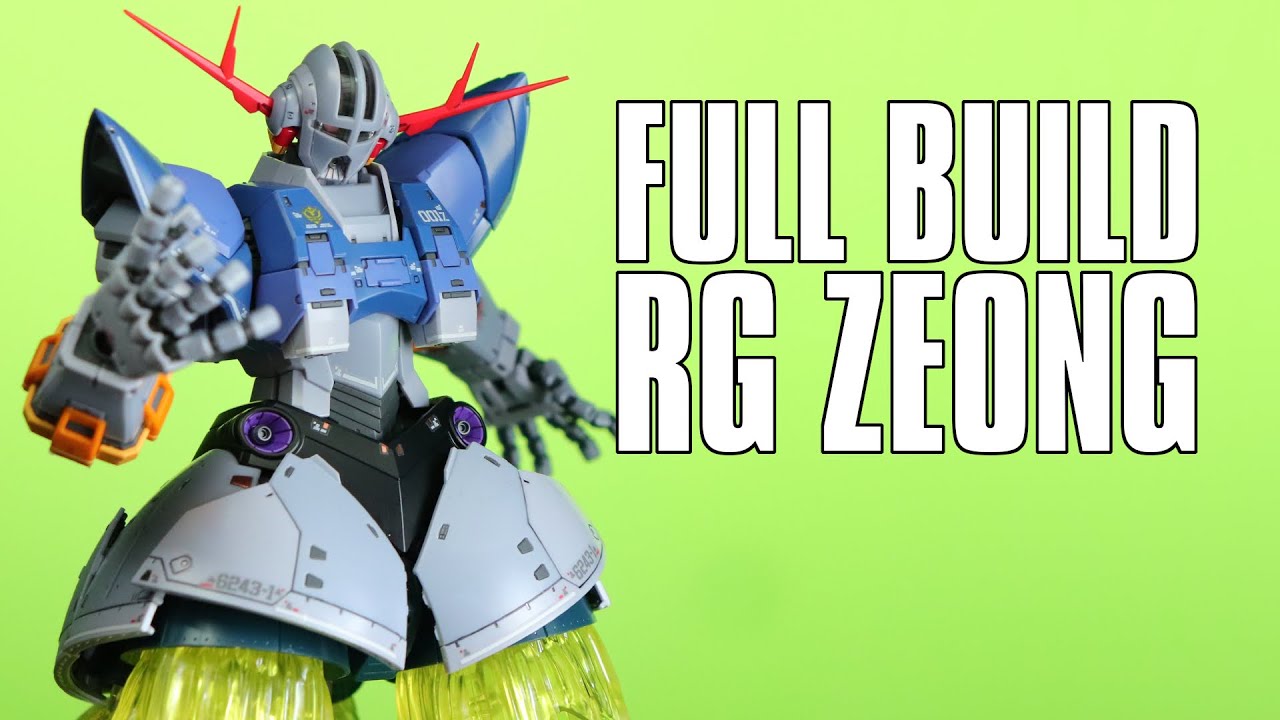RG Zeong Full Build Timelapse | MOBILE SUIT GUNDAM 0079